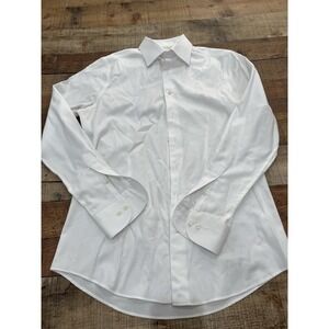 Men's Suitsupply Extra Slim Fit Traveller White Canvas Button Up (2321)